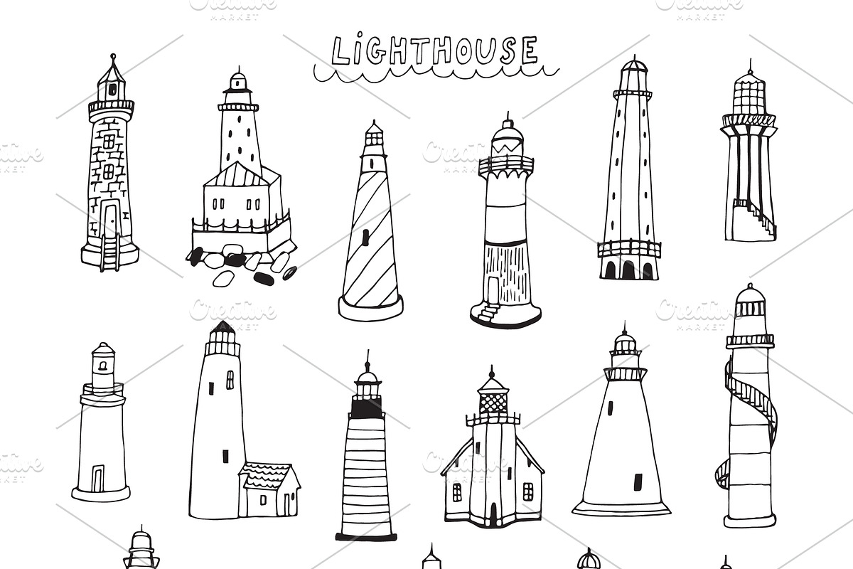 Lighthouse, a Pattern Graphic by GooseFrol (Photo 3 of 10)