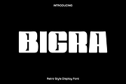Bigra Retro Display Font, a Sans Serif Font by Luna Shop (Thumbnail 1 of 5)