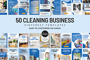 Cleaning Business Pinterest Design, a Social Media Template by Snapybiz (Thumbnail 1 of 10)