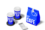 Cafe Branding Mockup, an Advertising Mockup by Bartama Graphic (Thumbnail 3 of 4)