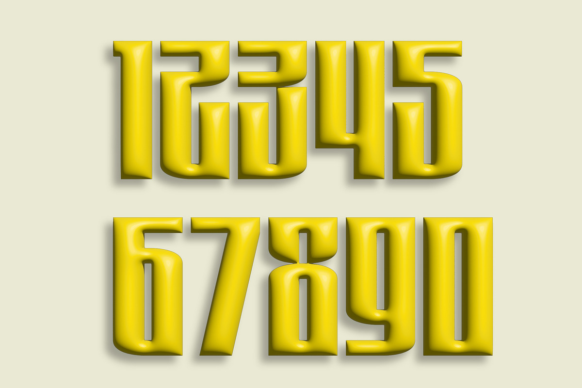 Glossy Inflate 3D Block Text Effect preview 2