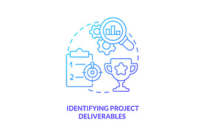 Identifying project deliverables, an Icon by IMG Visuals