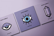 Crystals and Evil Eye illustrations, a Background Graphic by illustrator_natalie (Thumbnail 7 of 11)
