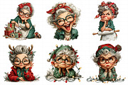 Funny Christmas Grandma PNG, an Illustration by Daily.Designs (Thumbnail 4 of 5)
