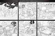 Cozy Bedtime Animal Coloring Page, a Brochure Template by LA Design (Thumbnail 3 of 10)