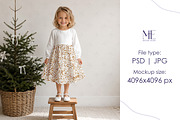 Christmas Dress Mockup Clothing PSD, a Shirt Mockup by Mie Mockup Studio (Thumbnail 5 of 6)