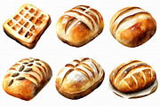 Watercolor Baker's Bread Clipart, an Illustration by Libby Wishes (Thumbnail 6 of 7)