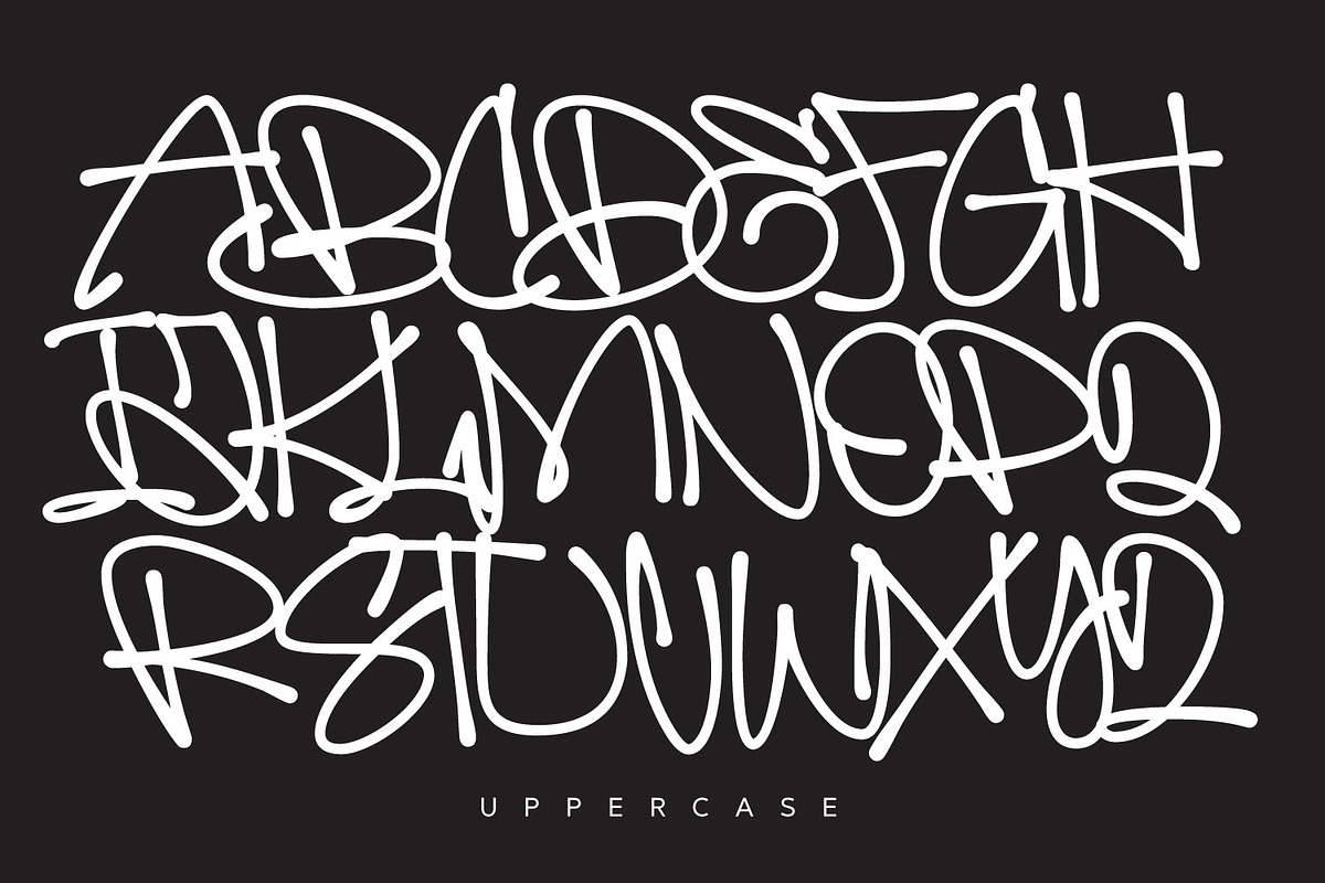 Wildspray Syndrome, a Handwritten Font by Ridha-38.lineart (Photo 7 of 9)