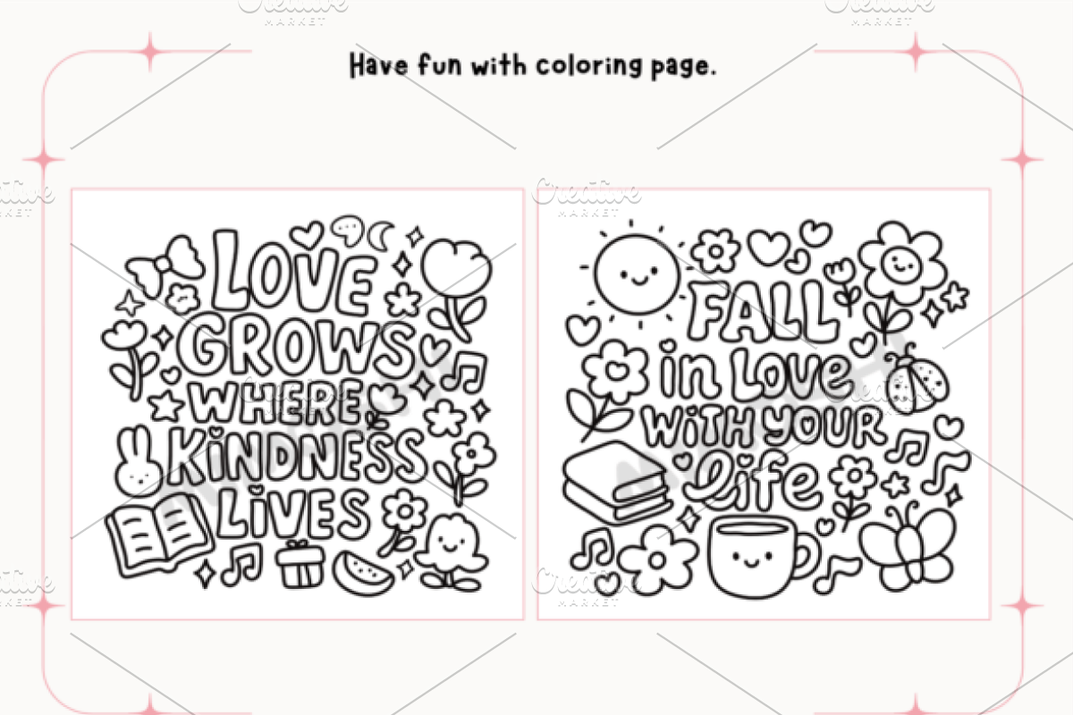 Motivational Love Quotes, a Decorative Illustration by Design Station (Photo 3 of 5)