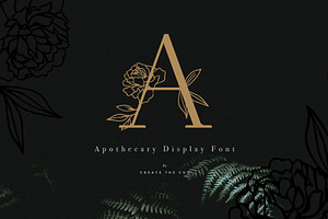 Apothecary Display Font