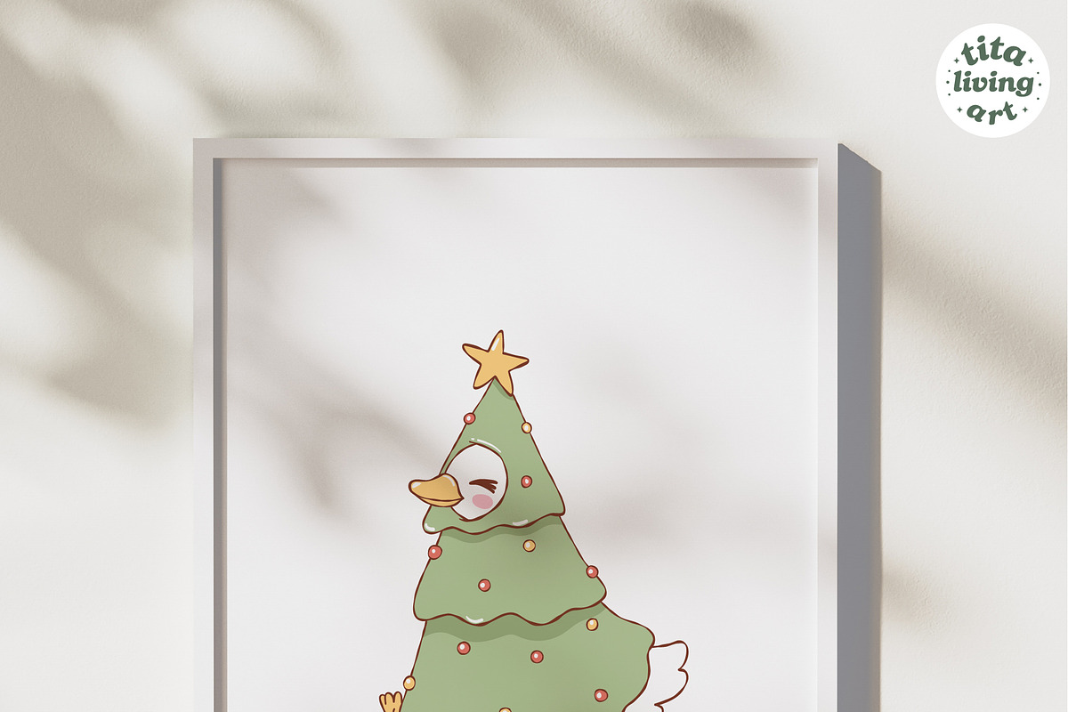 Christmas Goose Clipart Bundle, an Animal Illustration by TitaLivingArt (Photo 7 of 9)