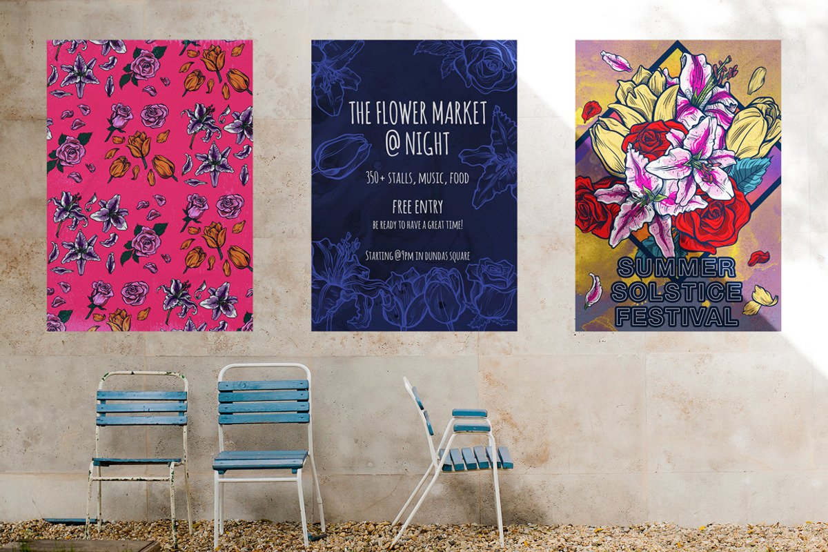 Fancy Florals, an Illustration by melissadn (Photo 7 of 7)