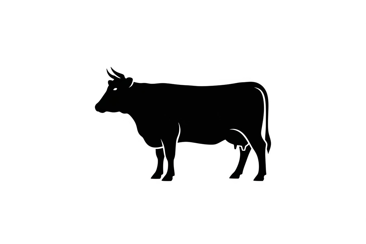Farm Cow Silhouette Vector Bundle, an Illustration by Designs_River (Photo 33 of 51)