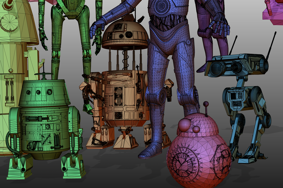 STAR WARS DROIDS PACK low poly, a Characters & Person 3D Model by 2$ SHOP (Photo 4 of 16)
