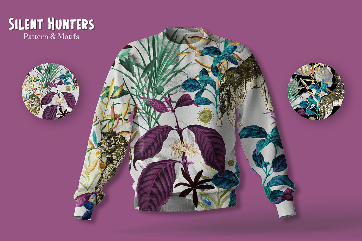 Silent Hunters Pattern & Motifs, a Pattern Graphic by GND ART STUDIO (Photo 5 of 8)