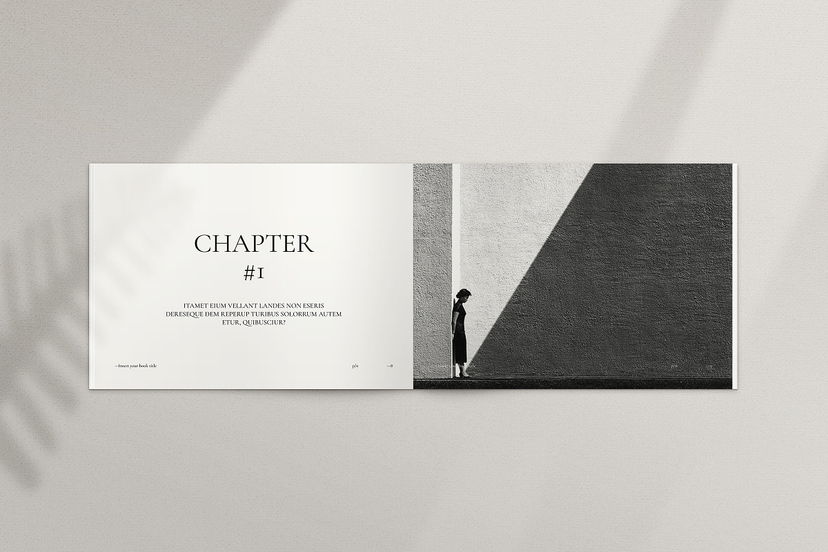 Book Title Layout Landscape Template, a Brochure Template by ArtisanaAura (Photo 6 of 23)