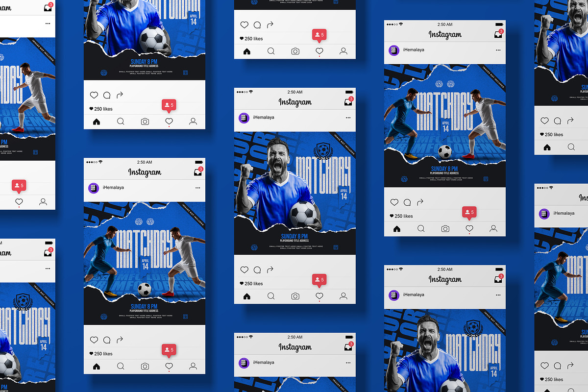 Sports Social Media Posts Templates, a Flyer Template by iHemalaya (Photo 2 of 2)