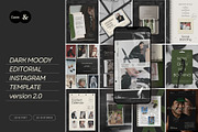 Black Canva Instagram Post Template, a Social Media Template by And Done Studio (Thumbnail 1 of 8)