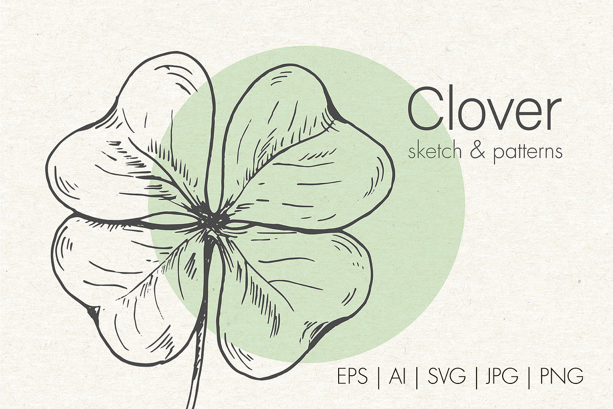 Clover. Sketch and patterns, an Illustration by Canatic (Photo 1 of 9)