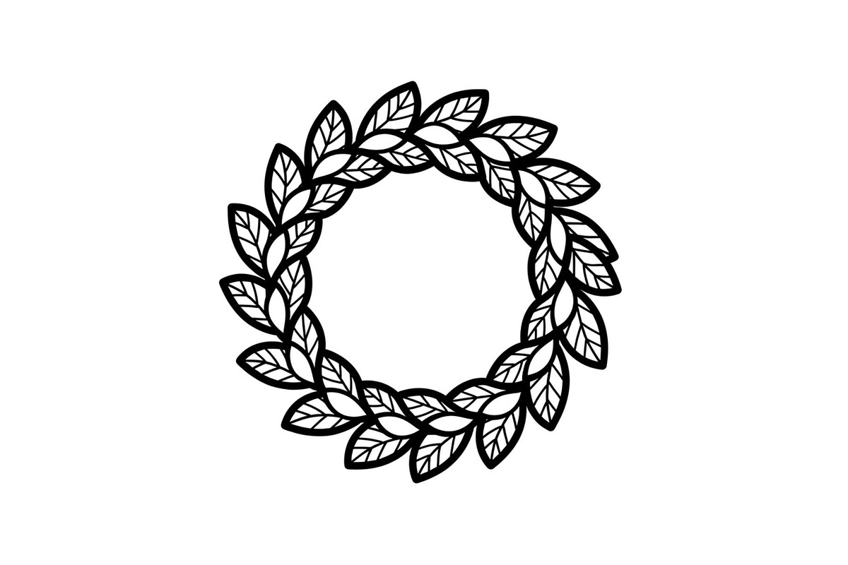 Leaf Laurel Wreath Frame Bundle, an Illustration by Gaye Art (Photo 32 of 51)