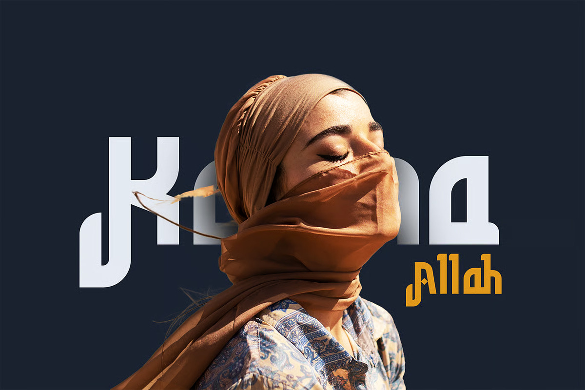 Fajrin – Modern Arabic Display Font, a Sans Serif Font by Brand Earth (Photo 6 of 6)