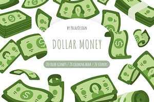 Dollar Money Clipart, a Finance Illustration by Palau