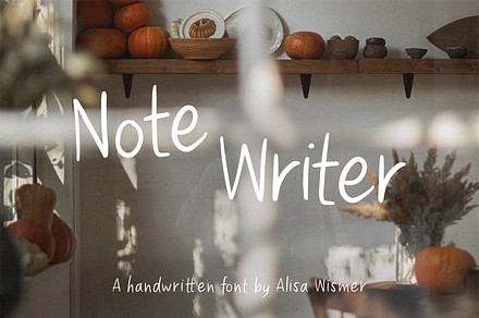 Note Writer Handwritten Font