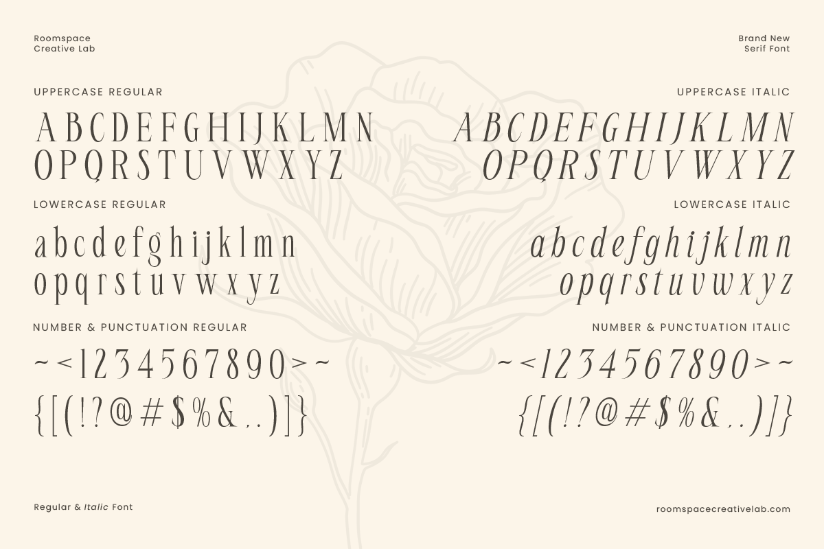 Seraline Orchid – A Graceful Modern, a Serif Font by roomspace creative lab (Photo 8 of 10)