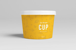 3oz Ice Cream Cup Mockup Set