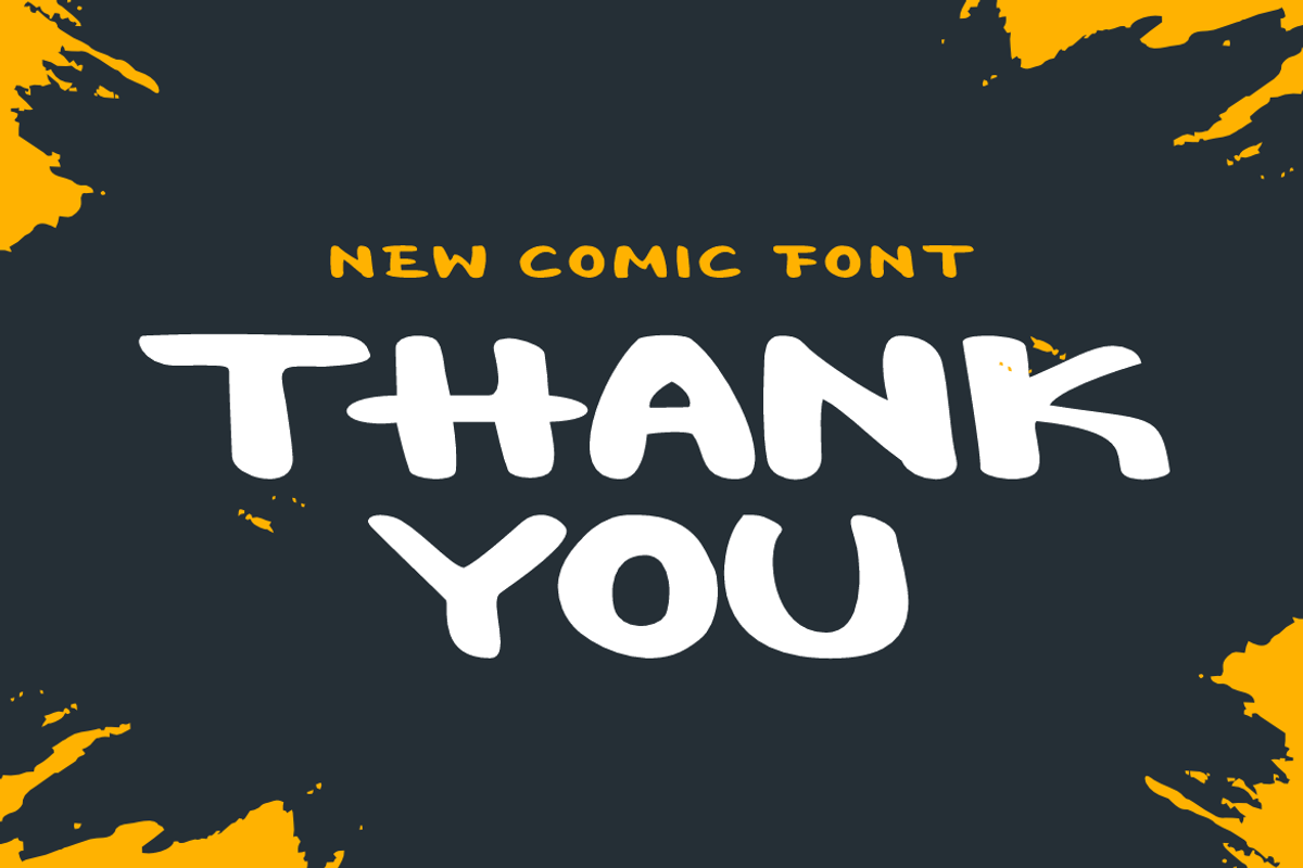 Comic Grunge Font, a Handwritten Font by QR Design Studio (Photo 7 of 7)