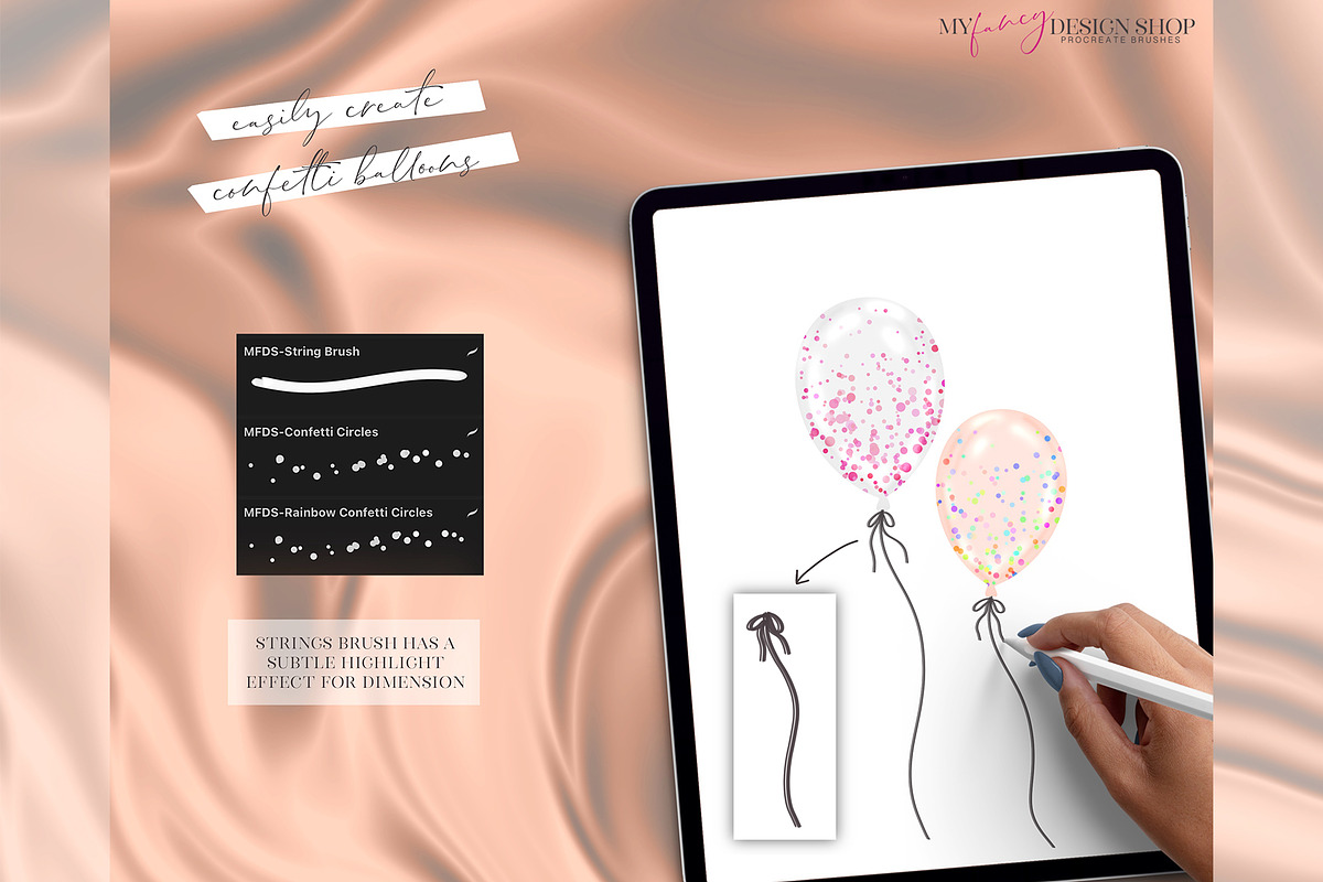Balloon Shape Procreate Builder Set, a Brush Add-On by My Fancy Design Shop (Photo 3 of 7)