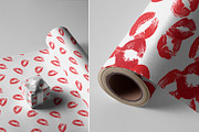 15 Seamless Lipstick Kisses Patterns, a Pattern Graphic by Kokoshka (Thumbnail 4 of 15)