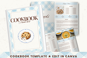 Printable family cookbook template, a Social Media Template by PixelBloomClub (Thumbnail 1 of 8)
