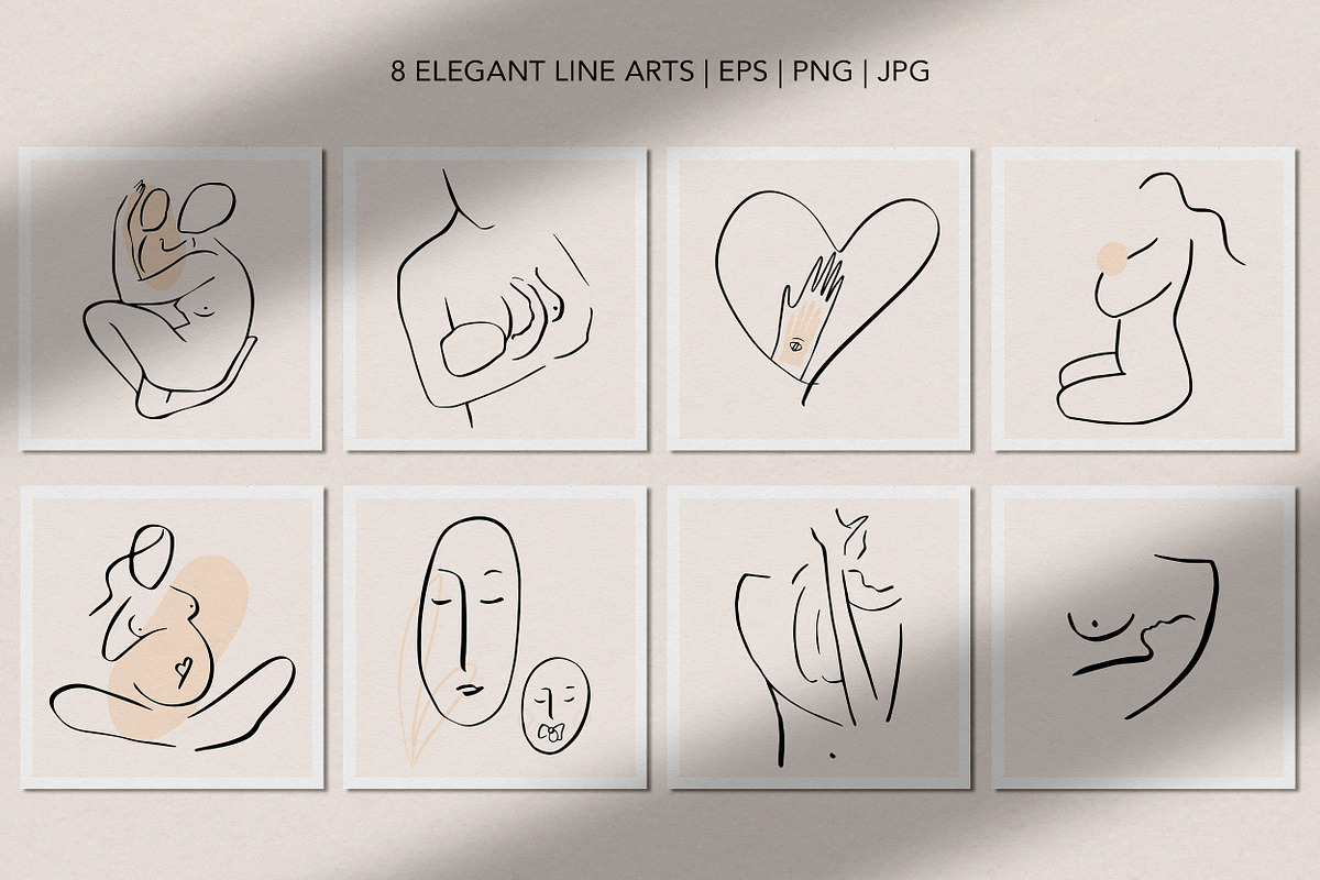 Sale Feminine Graphic Bundle, an Illustration by elvinova