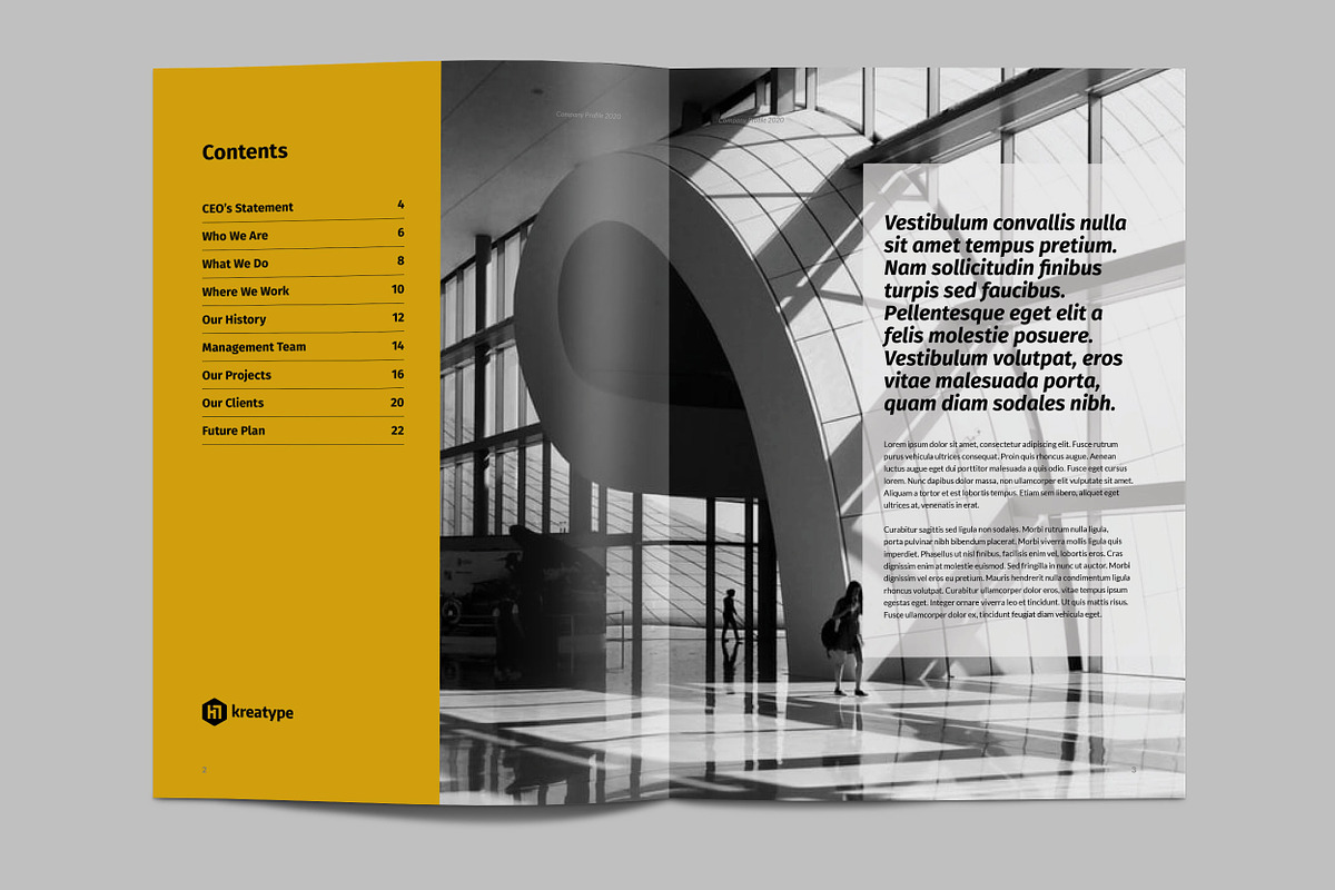 Kreatype Company Profile, a Brochure Template by Kreatype Studio (Photo 3 of 14)