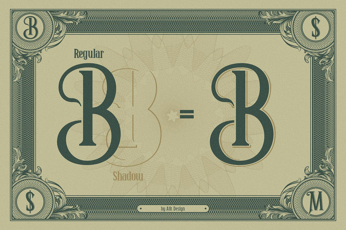 Billy Money, a Blackletter Font by alit design (Photo 7 of 15)