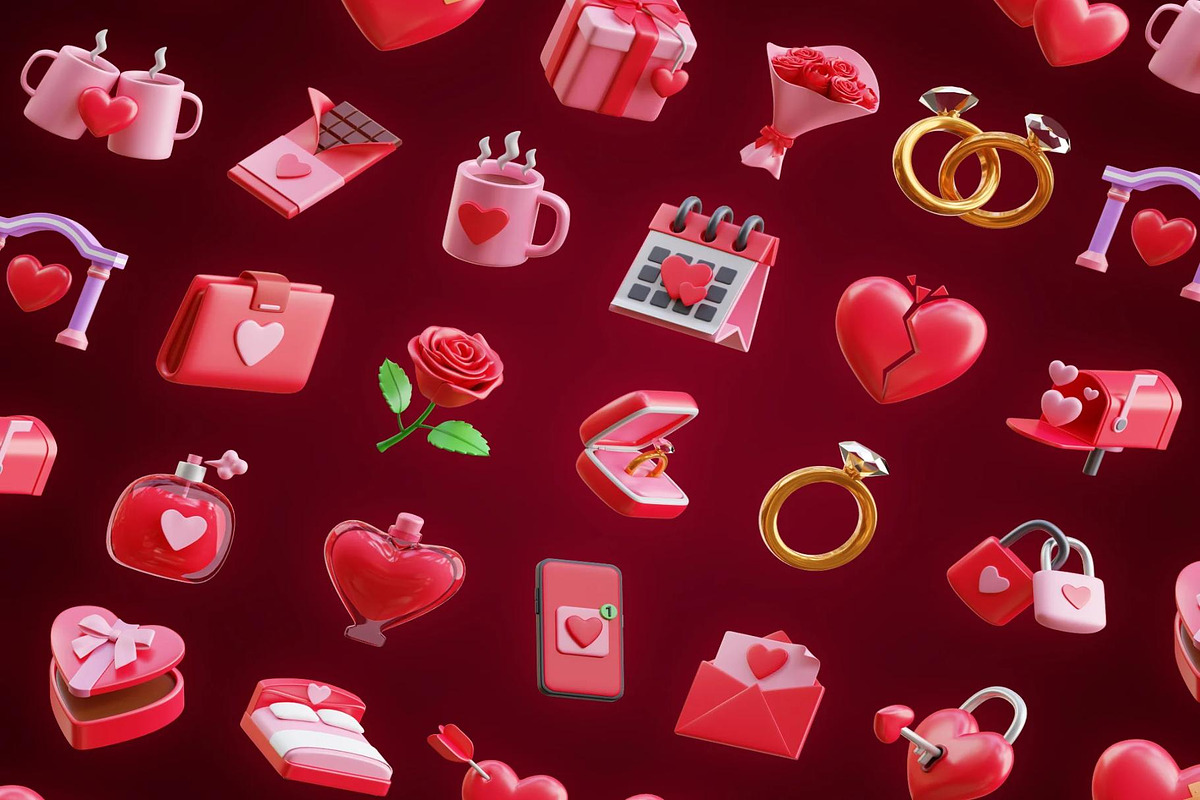Valentine's Day 3D Icon, an Object 3D Model by Creative Perspective (Photo 5 of 6)