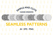 Hand Drawn Minimalistic Patterns, a Pattern Graphic by Minkina (Thumbnail 1 of 4)