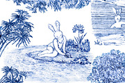 Toile de Jouy - Vacation Bunnies, a Pattern Graphic by YvY (Thumbnail 3 of 5)