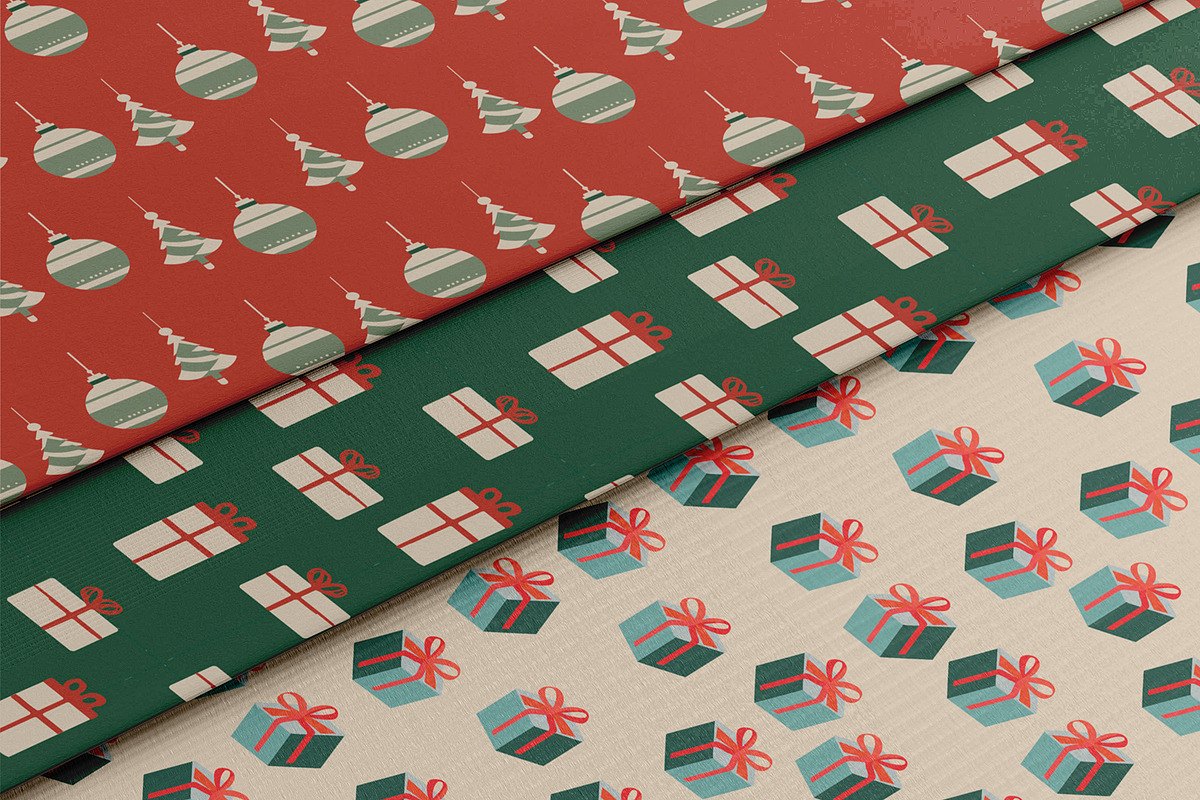 Vintage Christmas Patterns, a Pattern Graphic by NatalieArtsDenysenko (Photo 2 of 8)