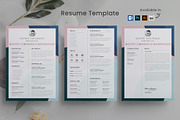Resume Set, a Resume Template by Cristal Pioneer (Thumbnail 1 of 7)