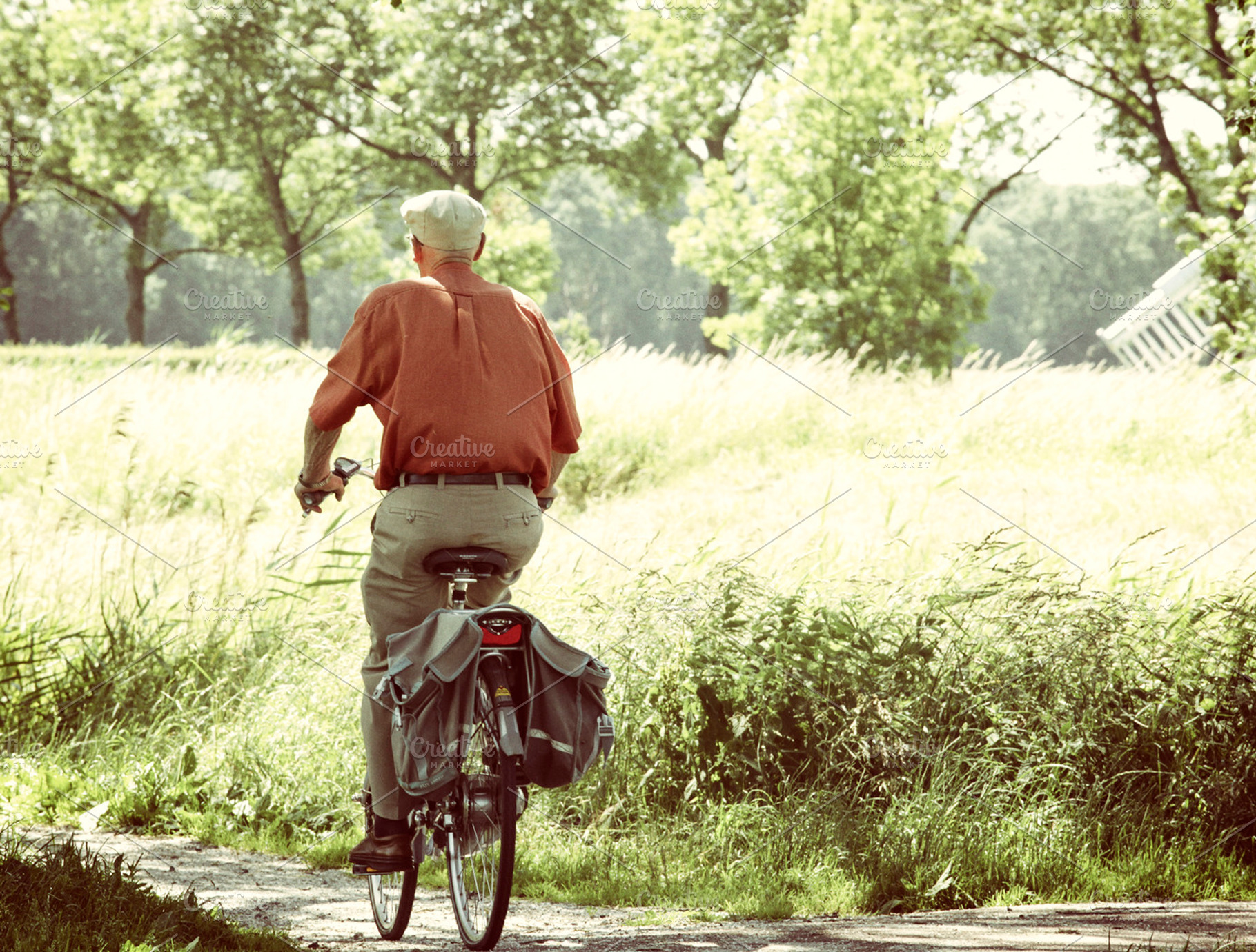 Old Man On A Bike