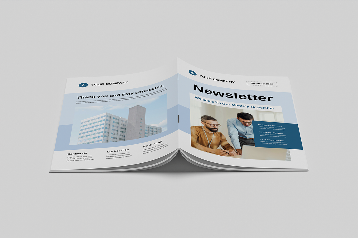 Newsletter Template | Canva & Indd, a Magazine Template by Leaflove (Photo 9 of 10)