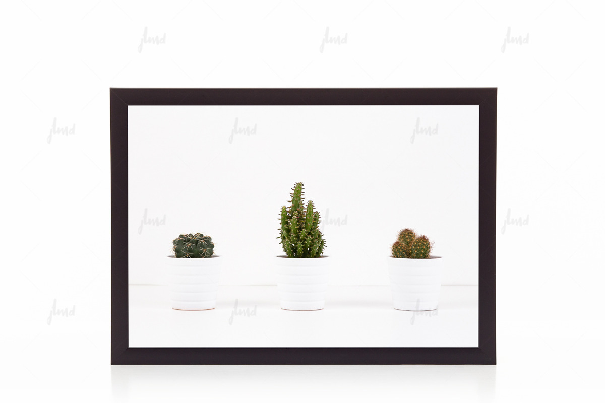 Dark styled frame isolated mockup, a Print Template by JustLikeMyDesktop (Photo 1 of 3)
