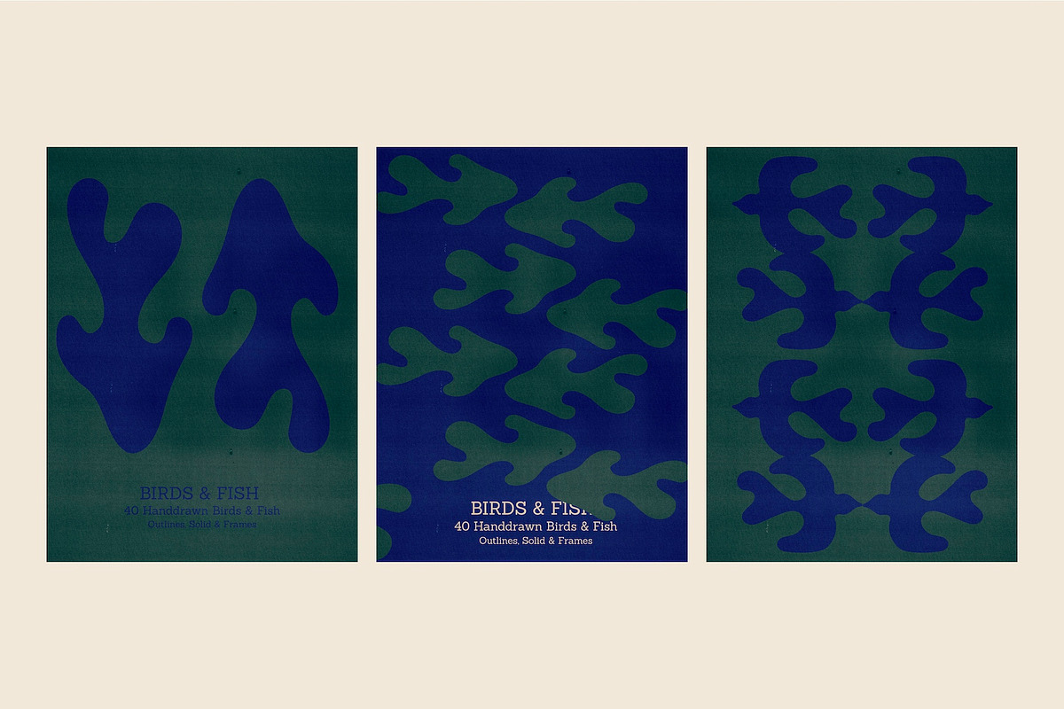 Birds & Fish - Hand Drawn Sea & Sky, a Decorative Illustration by Madeline ODonoghue Design (Photo 8 of 9)