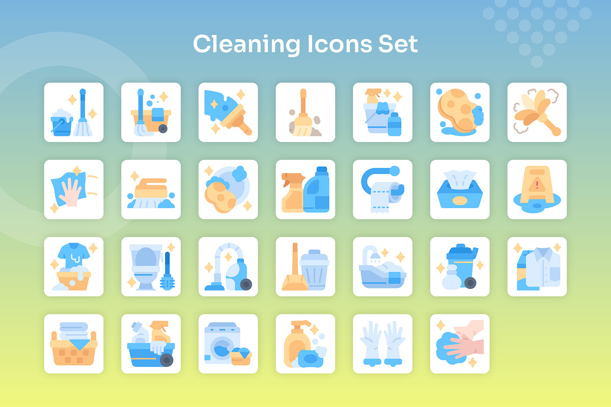 Cleaning Icons Set - Flat, an Icon by Kmg Design (Photo 2 of 2)