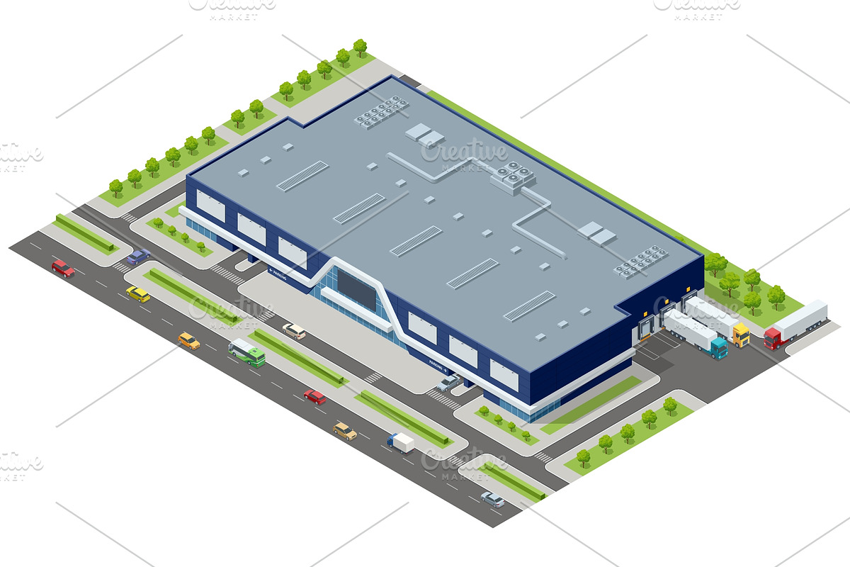 Isometric Strip Mall and Retail, an Object Illustration by Golden Sikorka (Photo 2 of 3)