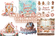 Sweet Christmas Sublimation, a Seasonal Illustration by Creative design (Thumbnail 1 of 7)