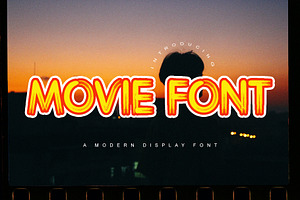 Movie Font – Dynamic Brush Typeface