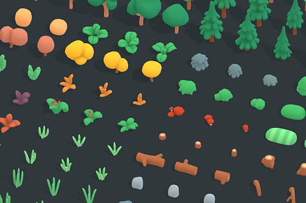 Nature Forest - Animation Asset, an Environmental 3D Model by Polydactyl
